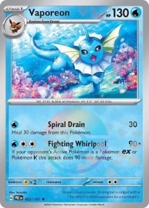 Vaporeon (Poke Ball Pattern) — Near Mint