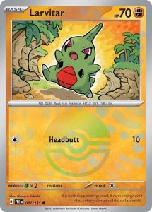 Larvitar (Poke Ball Pattern) — Near Mint