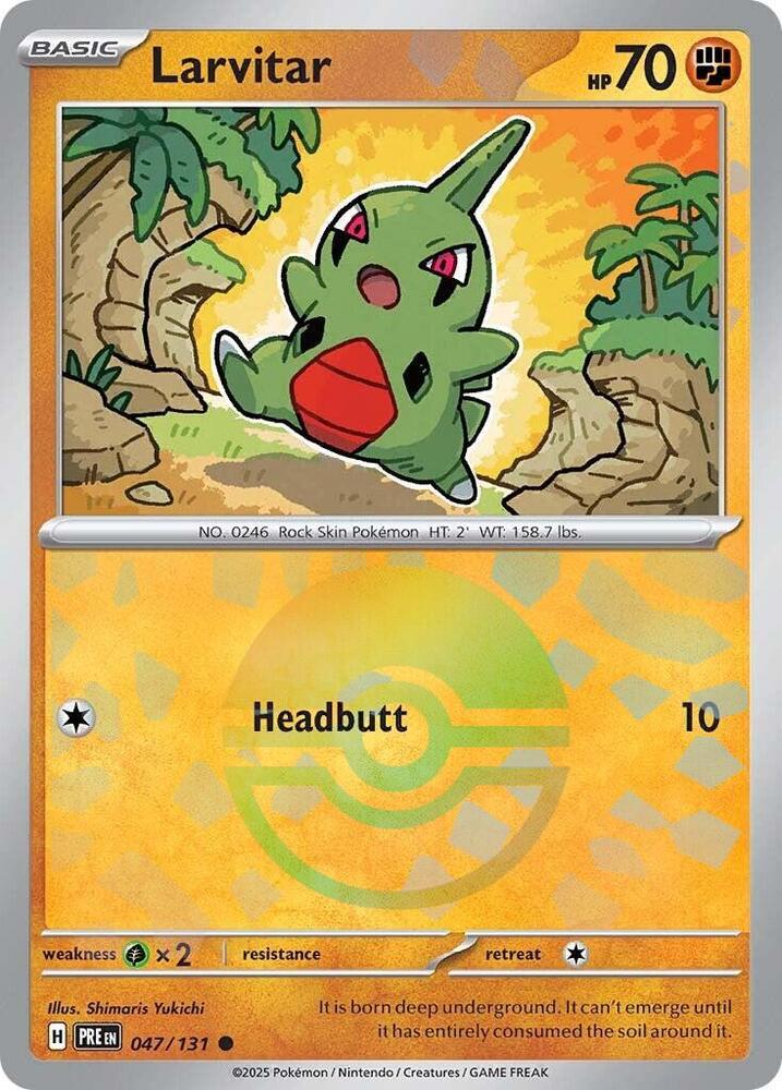 Larvitar (Poke Ball Pattern) · Prismatic Evolutions · #047/131