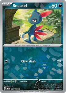 Sneasel (Poke Ball Pattern) — Near Mint