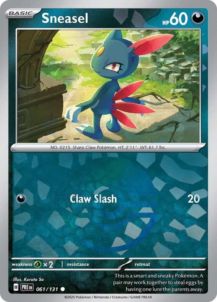 Sneasel (Poke Ball Pattern) · Prismatic Evolutions · #061/131