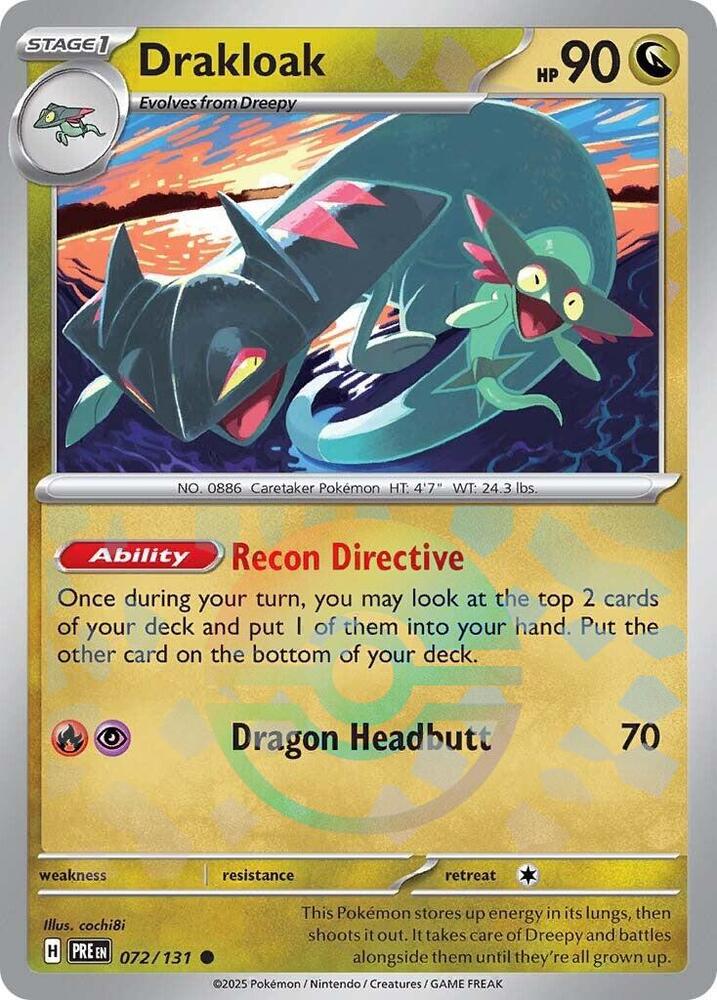 Drakloak (Poke Ball Pattern) · Prismatic Evolutions · #072/131