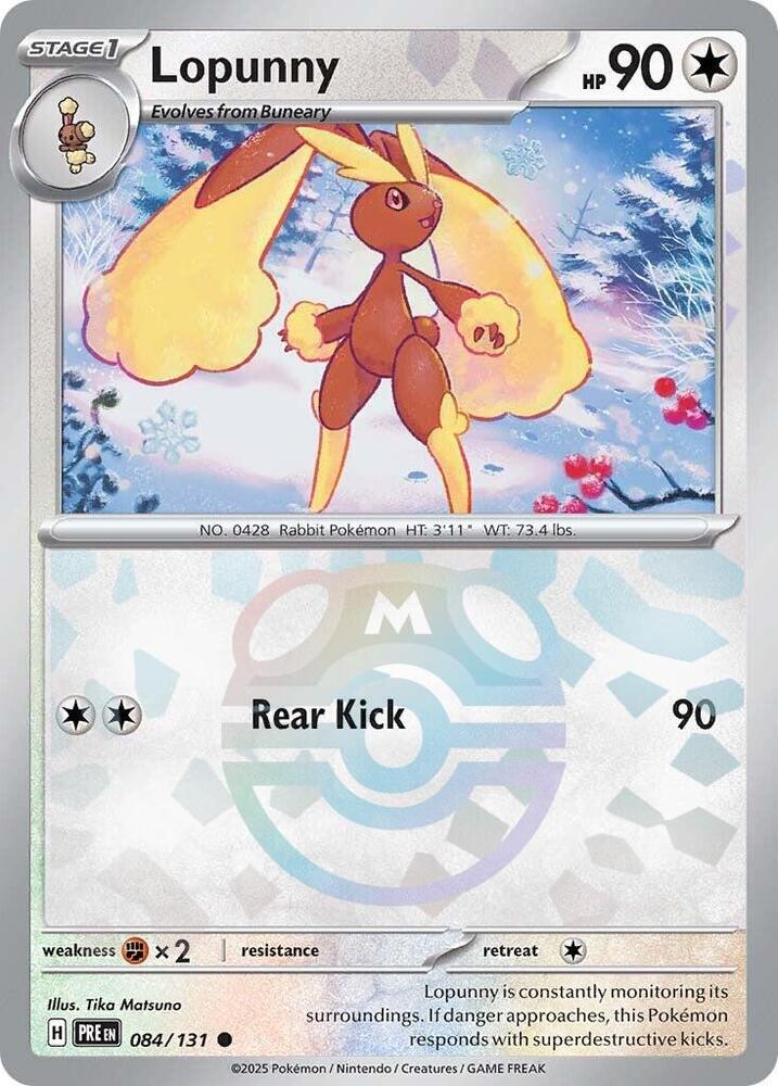 Lopunny (Master Ball Pattern) · Prismatic Evolutions · #084/131