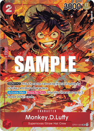 Monkey.D.Luffy (024) (Parallel) — Near Mint