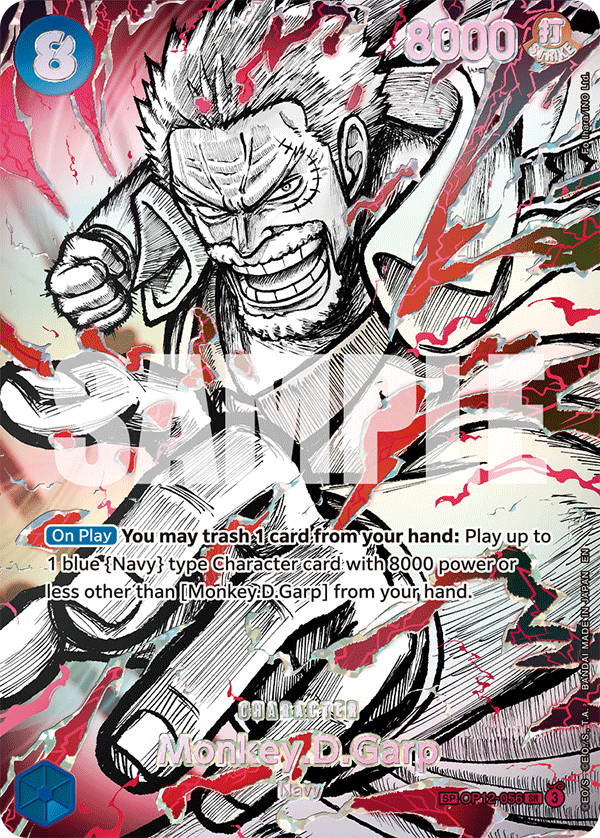 Monkey.D.Garp (OP12-056) (SP) · The World’s Strongest Warriors · #OP12-056