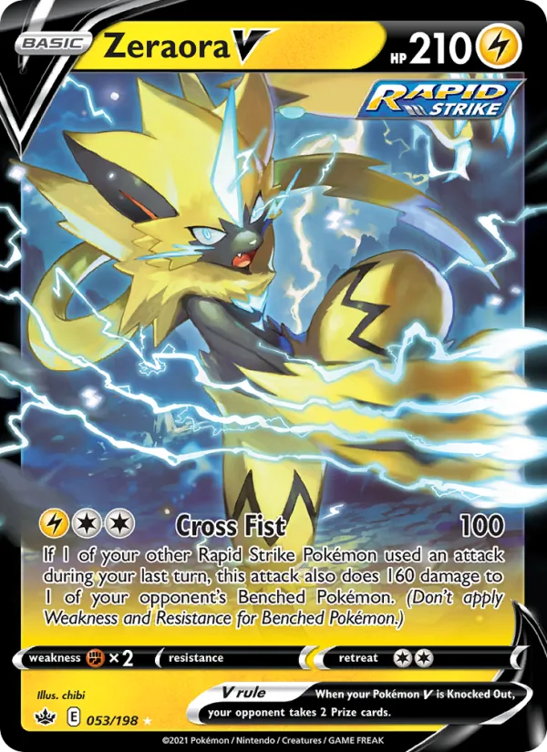 Zeraora V · Chilling Reign · #53/198